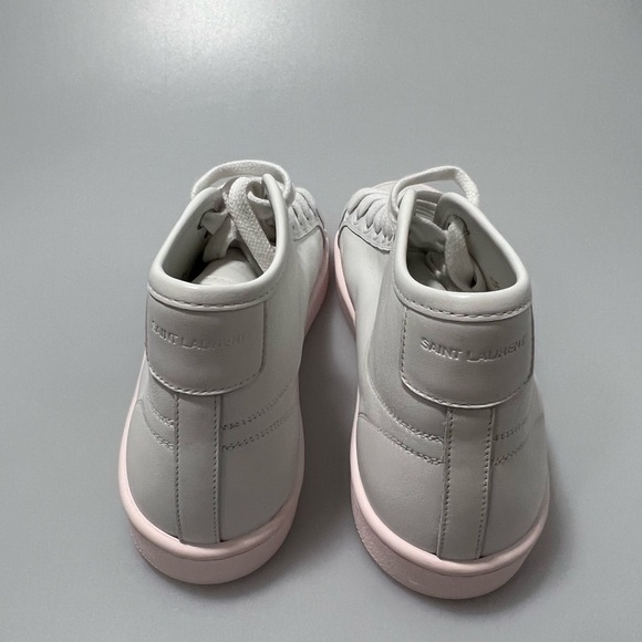 Saint Laurent White & Pink Court Classic SL/39 Sneakers Women’s EU 36/US 6 - Picture 10 of 10